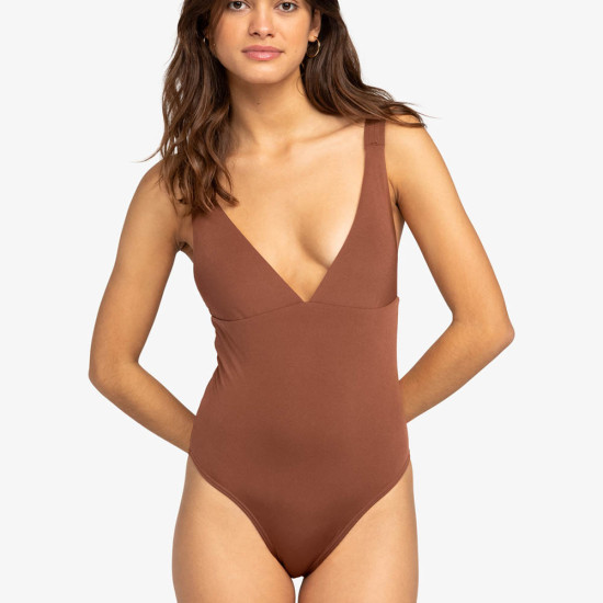 Roxy Γυναικείο ολόσωμο μαγιό Silky Island - High Leg One-Piece Swimsuit